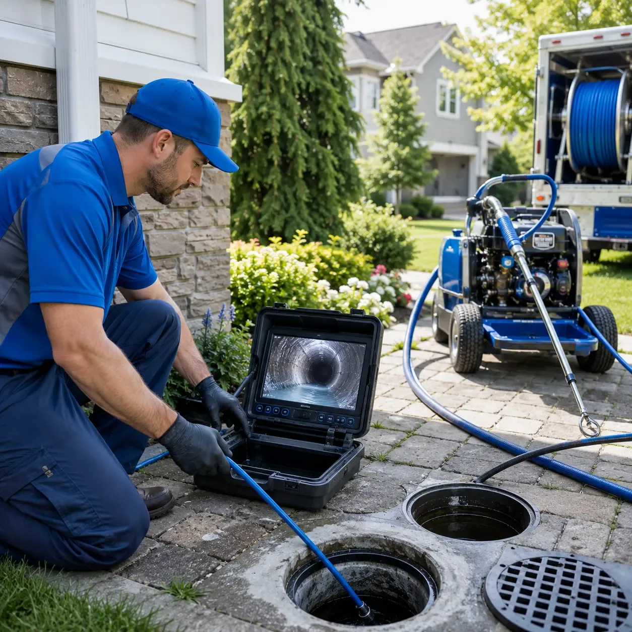 Outdoor drain cleaning professionals serving Numidia, PA