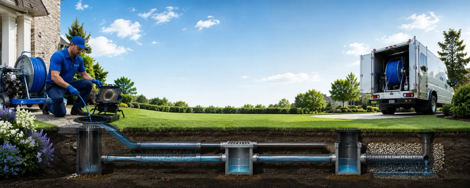 Outdoor drain cleaning information for Numidia, PA